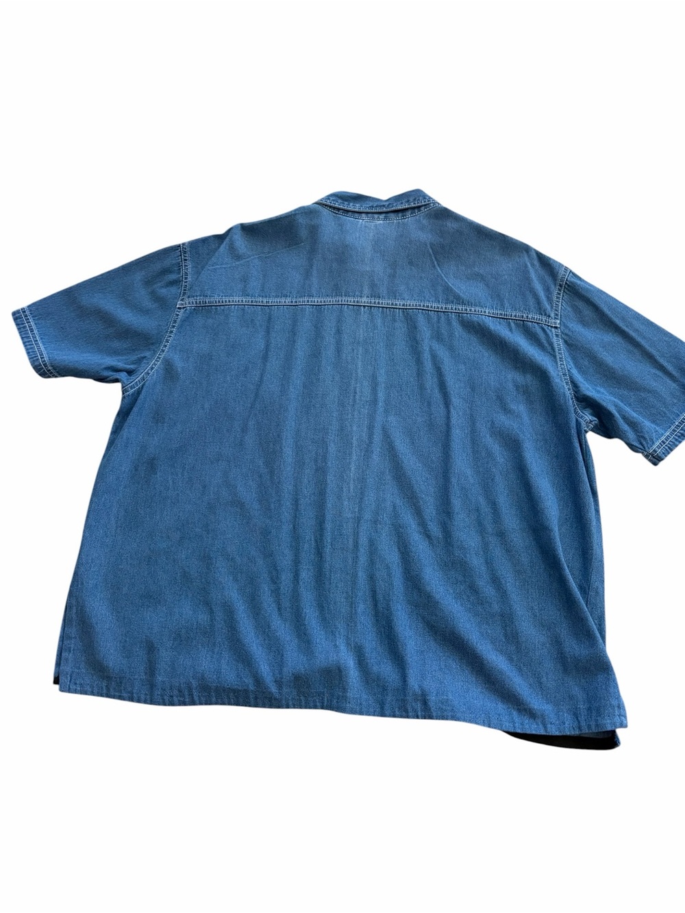 Bobbie Brooks Women's Light Blue Denim Embroidered Pumpkins Shirt Size 18W/20W - Picture 2 of 8